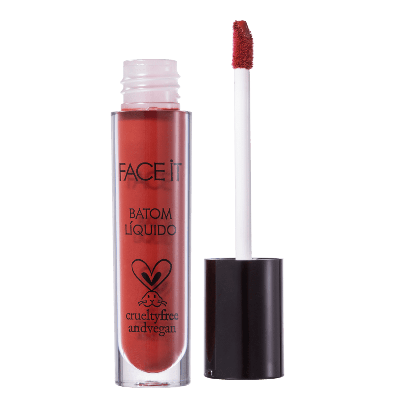 Batom Líquido Matte FACE IT Vegan Beauty Hot Spot 5ml