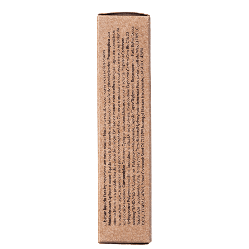 Batom Líquido Matte FACE IT Vegan Beauty Sixty Nine 5ml