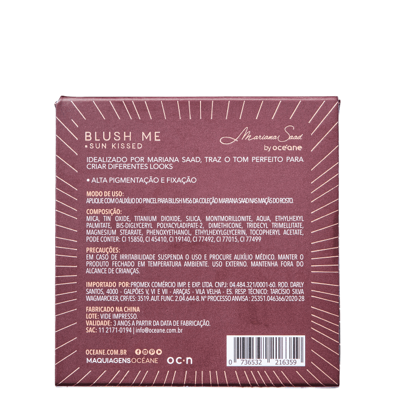 Mariana Saad by Océane Blush Me Sun Kissed - Blush 6,5g
