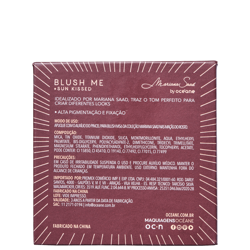 Mariana Saad by Océane Blush Me Sun Kissed - Blush 6,5g