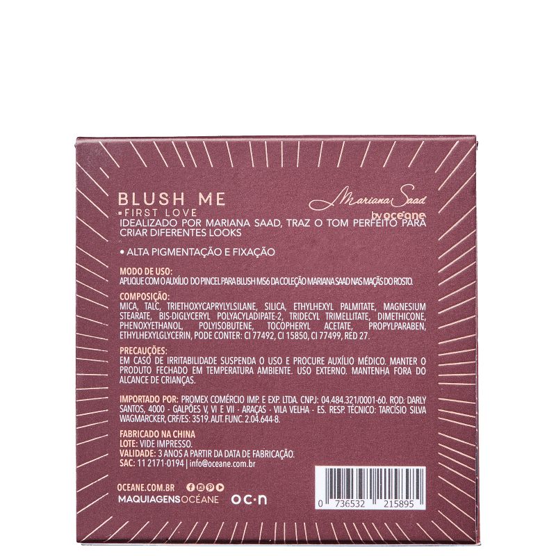 Mariana Saad by Océane Blush Me First Love - Blush 6,5g