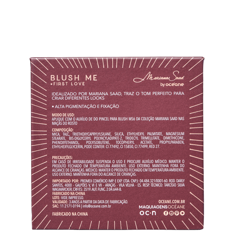 Mariana Saad by Océane Blush Me First Love - Blush 6,5g