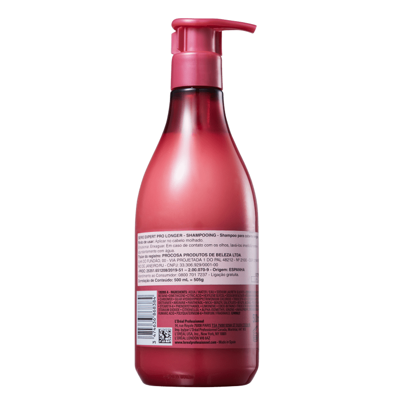 Shampoo L'Oréal Pro Longer 500ml