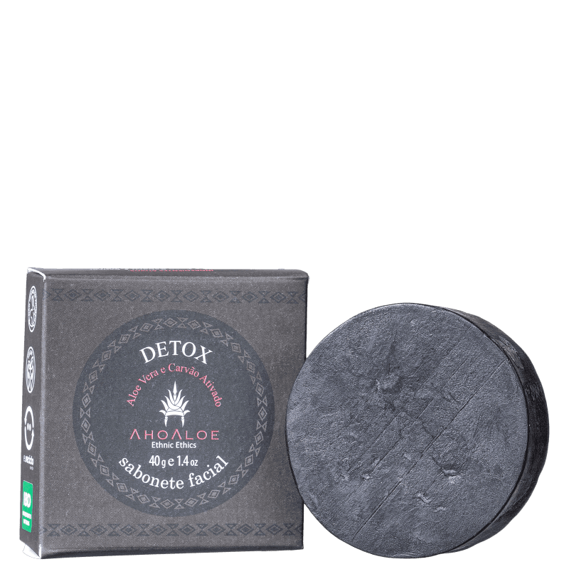 Sabonete Ahoaloe Detox em Barra Facial 40ml