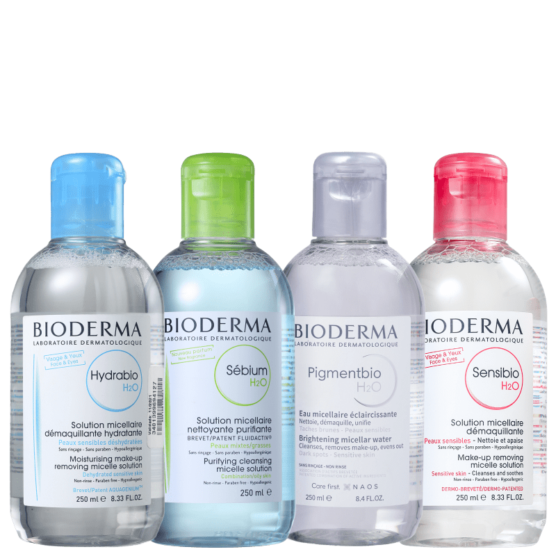 Kit Bioderma Água Micelar Quarteto (4 Produtos)