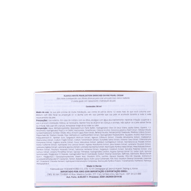 Klavuu White Pearlsation Enriched Divine Pearl - Creme Anti-idade 50ml
