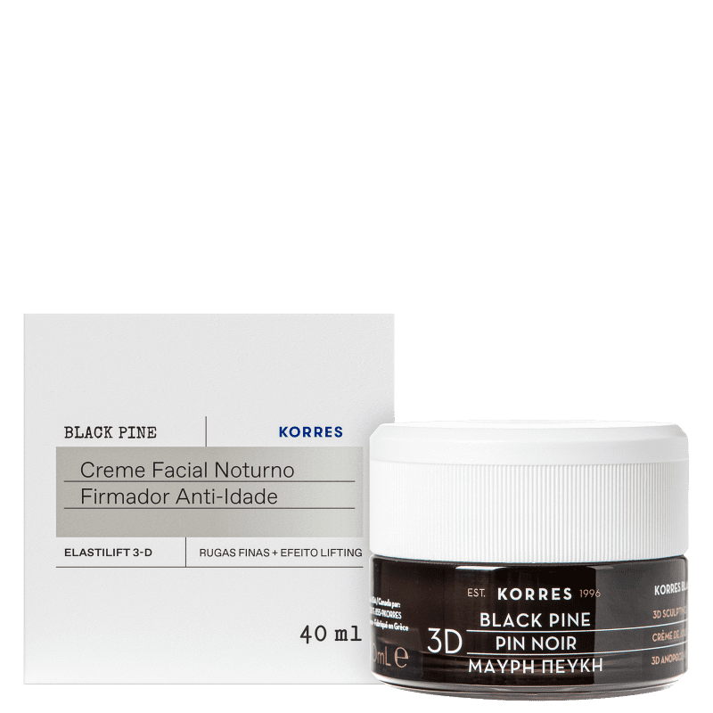 Korres Black Pine Creme Facial Noturno Firmador – 40ml