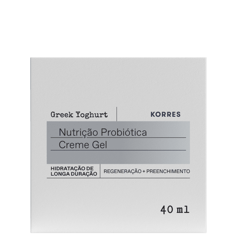 Korres Creme Gel Probiótico Regeneração + Preenchimento – Com iogurte grego – 40ml