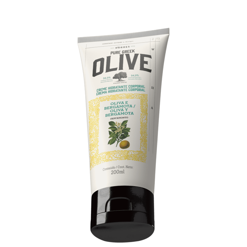 Korres Oliva e Bergamota Creme Desodorante Hidratante Corporal - 200ml