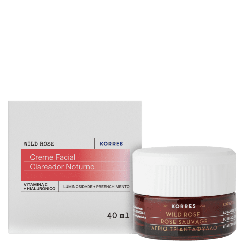 Korres Wild Rose - Creme Clareador Noturno 40ml