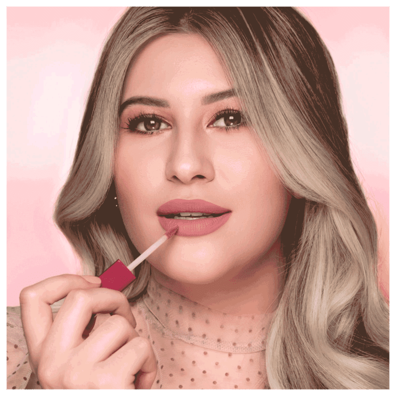 Batom Líquido Eudora Niina Secrets Skinny Matte Pink Peônia 4ml