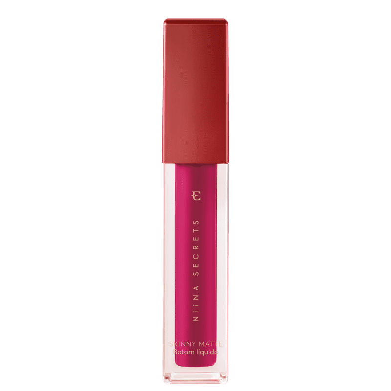 Batom Líquido Eudora Niina Secrets Skinny Matte Pink Peônia 4ml