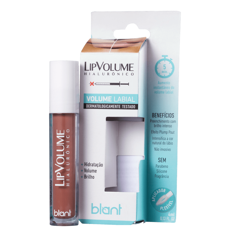 Blant Lip Volume Hialurônico Nude - Gloss Labial 4ml