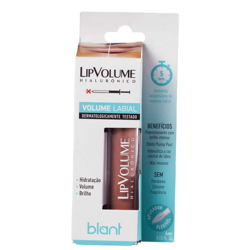 Blant Lip Volume Hialurônico Nude - Gloss Labial 4ml