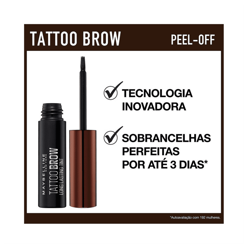 Maybelline Tattoo Brow Easy Peel Off Tint Medium - Gel para Sobrancelha 4,6g
