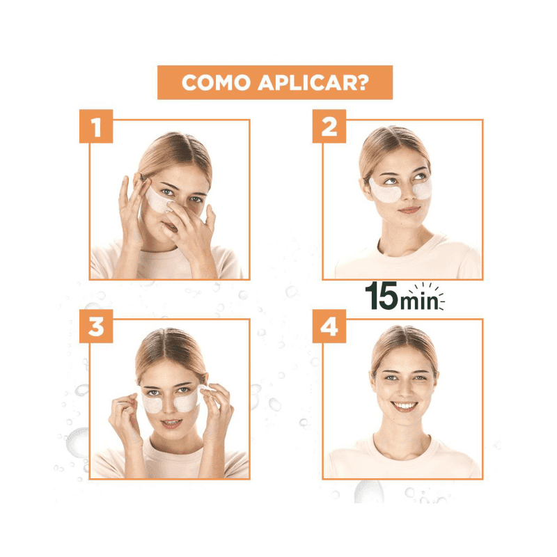 Garnier SkinActive Hidra Bomb Suco de Laranja e Ácido Hialurônico - Máscara para Área dos Olhos 6g