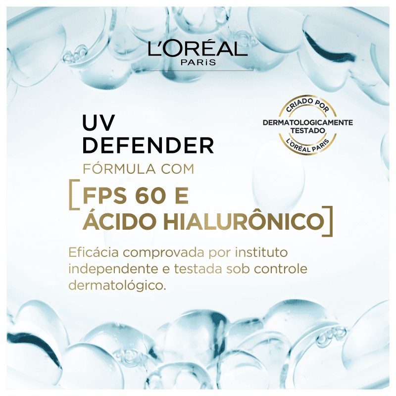 L'Oréal Paris UV Defender Antioleosidade FPS 60 - Protetor Solar Facial 40g
