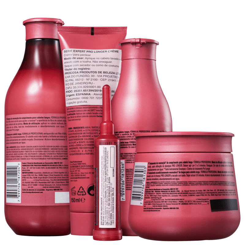 Kit L'Oréal Professionnel Serie Expert Pro Longer Completo (5 Produtos)