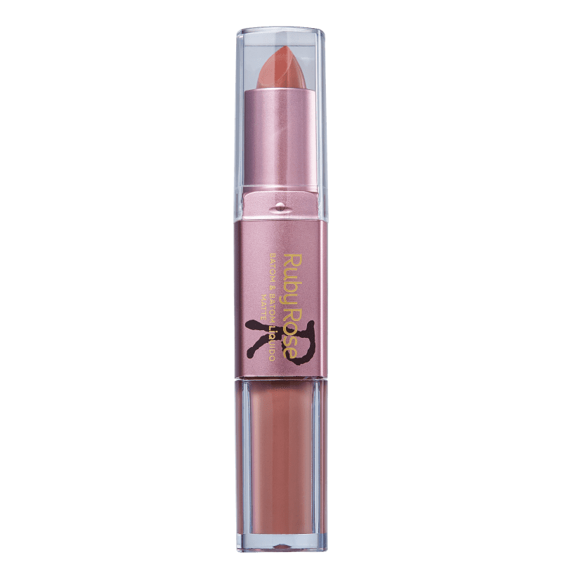 Ruby Rose Duo Matte 360 - Batom 6,6g Menor preço em Ruby Rose Duo Matte 360 - Batom 6,6g