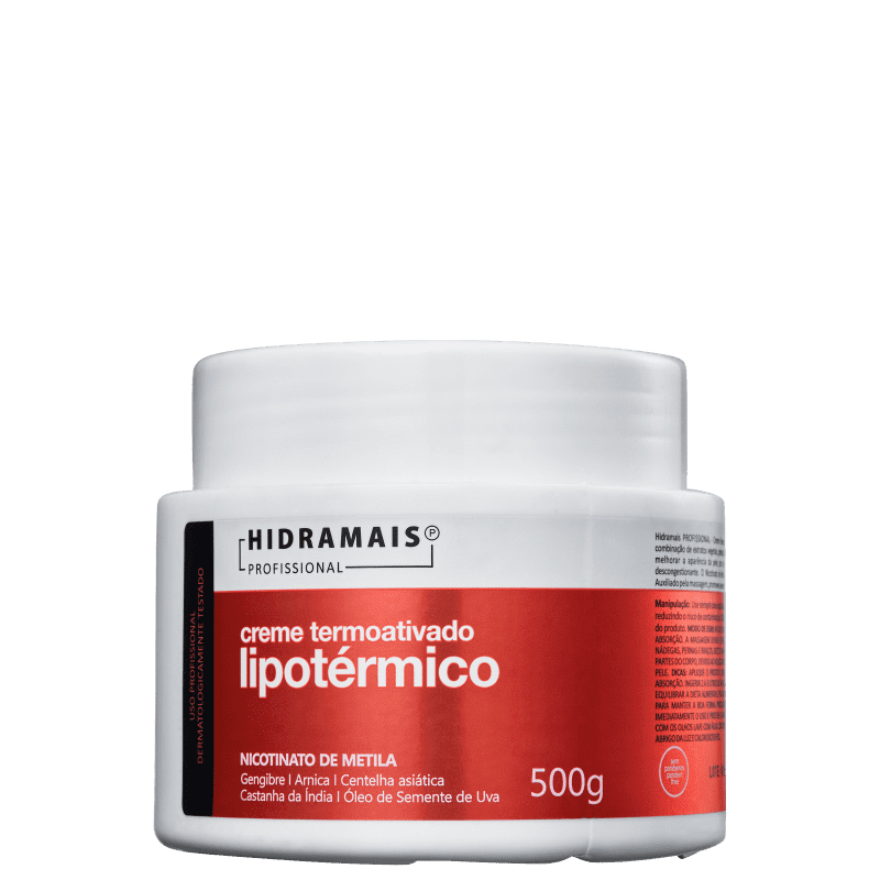 Hidramais Termoativado Lipotérmico - Creme Modelador Corporal 500g Menor preço em Hidramais Termoativado Lipotérmico - Creme Modelador Corporal 500g