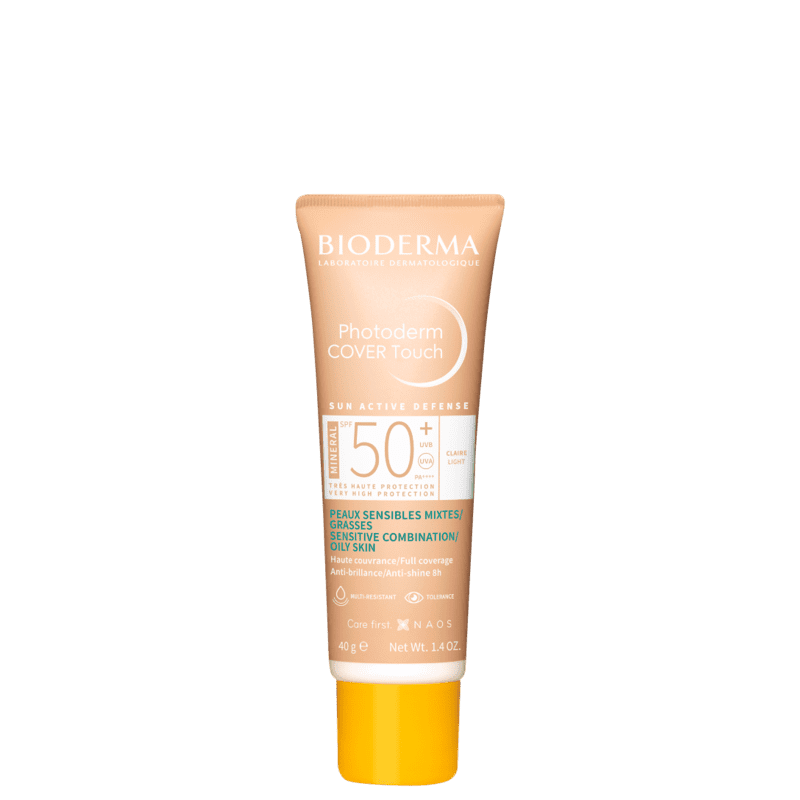 Bioderma Photoderm Cover Touch FPS 50+ Claro - Protetor Solar Facial 40ml Menor preço em Bioderma Photoderm Cover Touch FPS 50+ Claro - Protetor Solar Facial 40ml