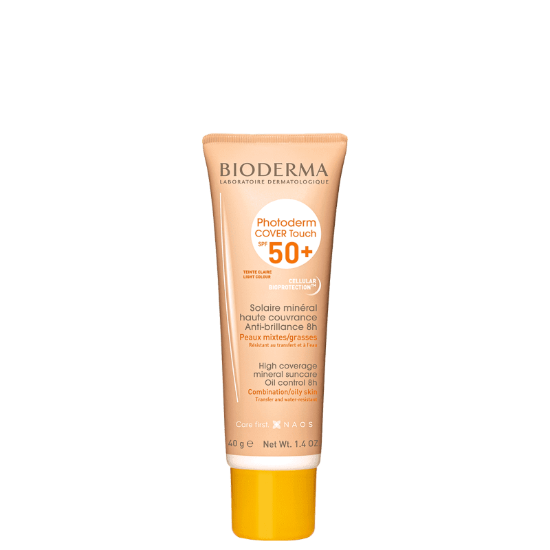 Bioderma Photoderm Cover Touch FPS 50+ Claro - Protetor Solar Facial 40g Menor preço em Bioderma Photoderm Cover Touch FPS 50+ Claro - Protetor Solar Facial 40g