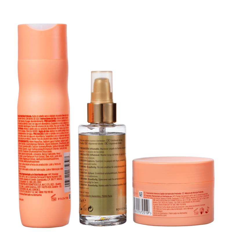Kit Wella Professionals Invigo Nutri-Enrich & Oil Reflections (3 Produtos)