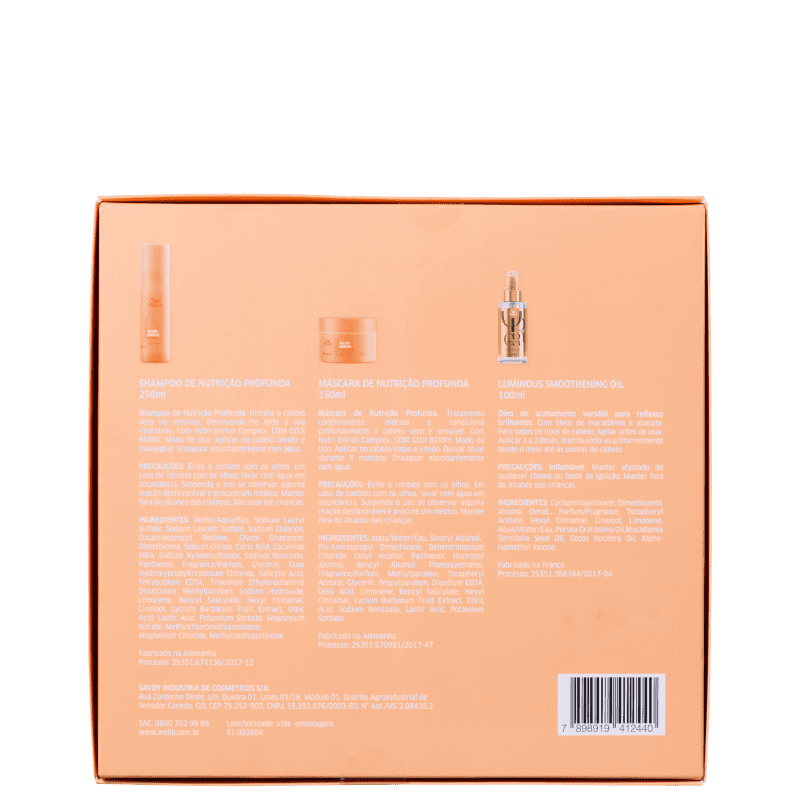 Kit Wella Professionals Invigo Nutri-Enrich & Oil Reflections (3 Produtos)