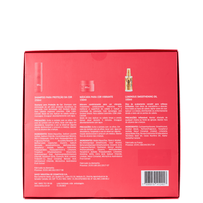 Kit Wella Professionals Invigo Color Brilliance & Oil Reflections (3 Produtos)
