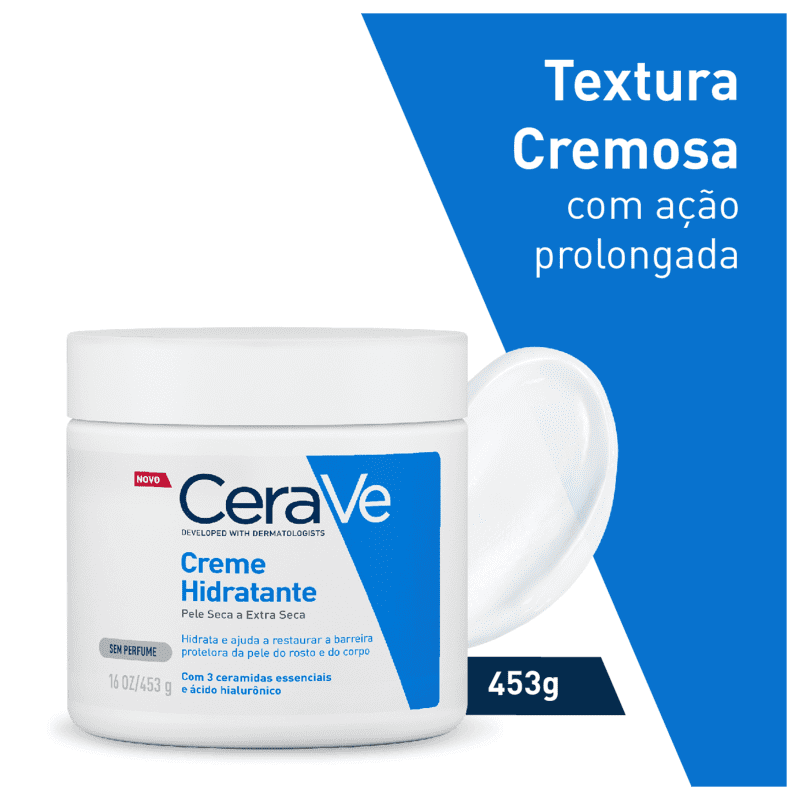 Creme Hidratante CeraVe Pele Seca a Extra Seca 454g