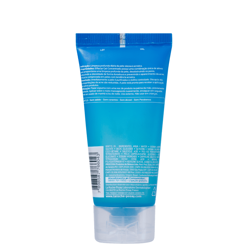 La Roche-Posay Effaclar Concentrado - Gel de Limpeza Facial 60g