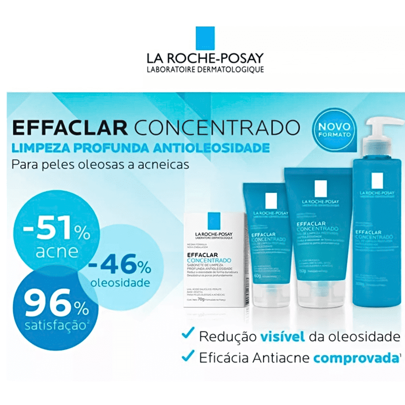 La Roche-Posay Effaclar Concentrado - Gel de Limpeza Facial 300g