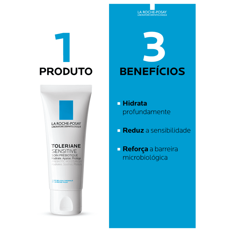 La Roche-Posay Toleriane Sensitive - Creme Hidratante Facial 40ml