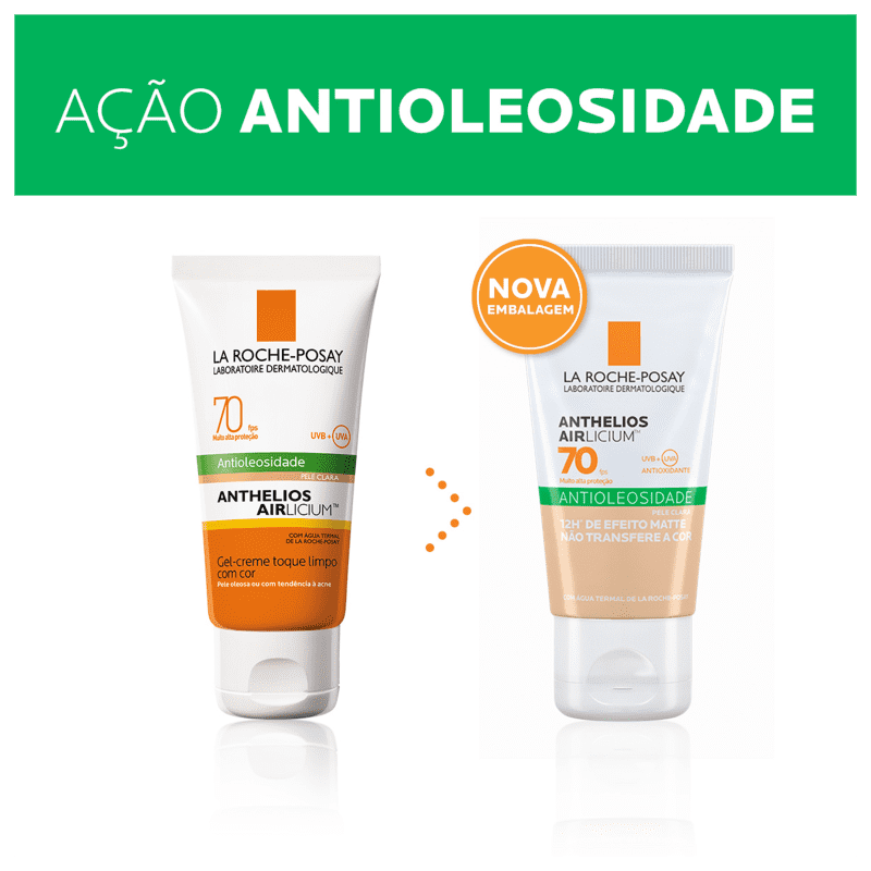 La Roche-Posay Anthelios Airlicium FPS70 Clara - Protetor Solar com Cor 40g
