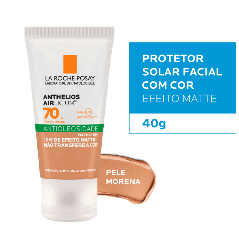 La Roche-Posay Anthelios Airlicium FPS70 Morena - Protetor Solar com Cor 40g