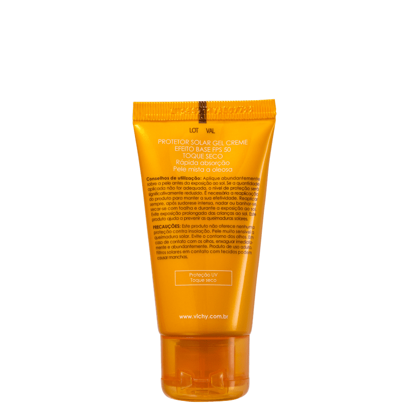 Vichy Idéal Soleil Efeito Base FPS 50 Clara - Protetor Solar com Cor 40g