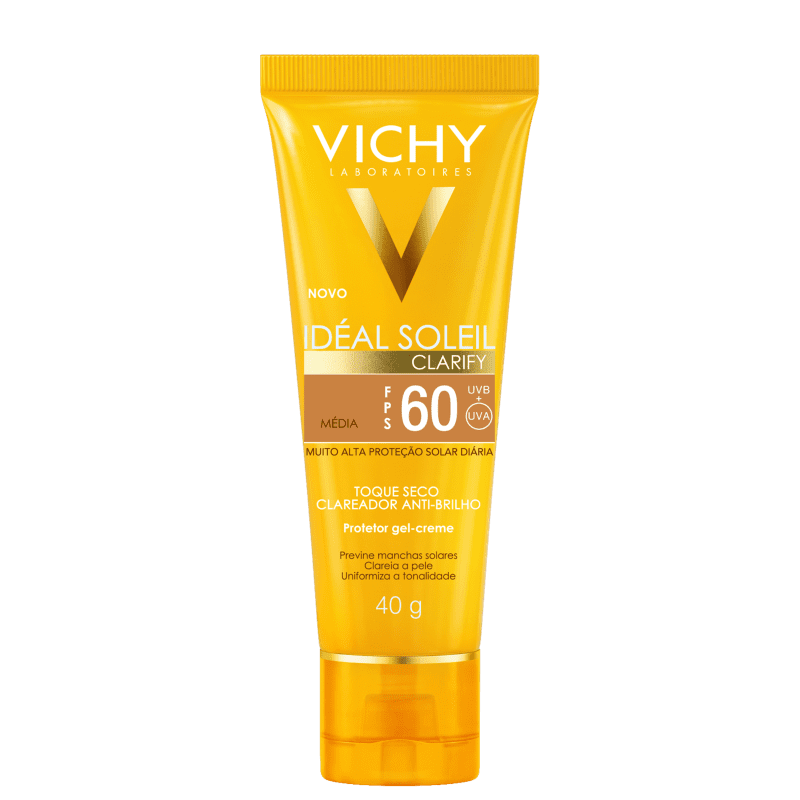 Vichy Idéal Soleil Clarify FPS 60 Média - Protetor Solar com Cor 40g