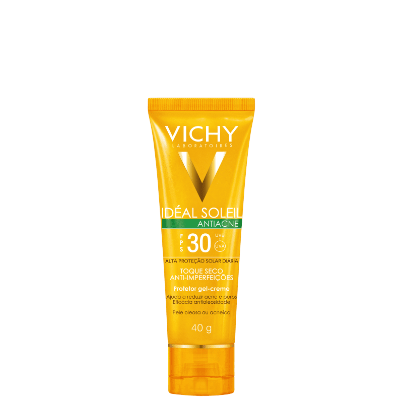 Vichy Idéal Soleil Antiacne FPS 30 - Protetor Solar Facial 40g