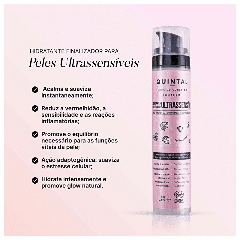 Quintal Finalizador Ultrassensível - Hidratante Facial 50g
