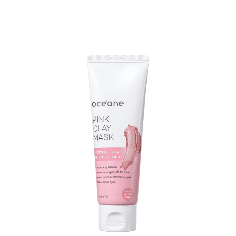 Océane Pink Clay Mask Argila Rosa - Máscara Facial 75g