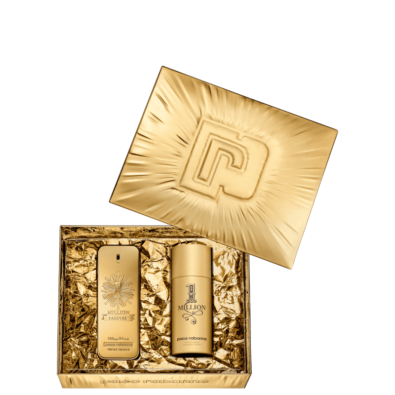 Conjunto 1 Million Parfum Paco Rabanne Masculino - Eau de Parfum 100ml + Desodorante 150ml