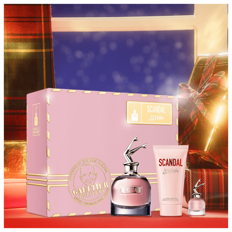 Conjunto Scandal Jean Paul Gaultier Feminino - Eau de Parfum 80ml + Eau de Parfum 6ml + Loção Corporal 75ml
