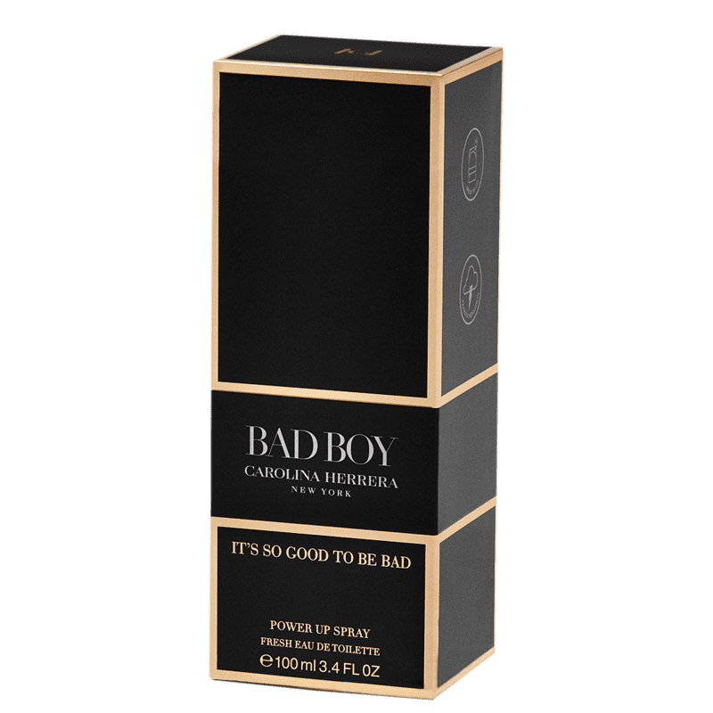 Bad Boy by Carolina Herrera 3.4 oz Fresh EDT Power Up Cologne for