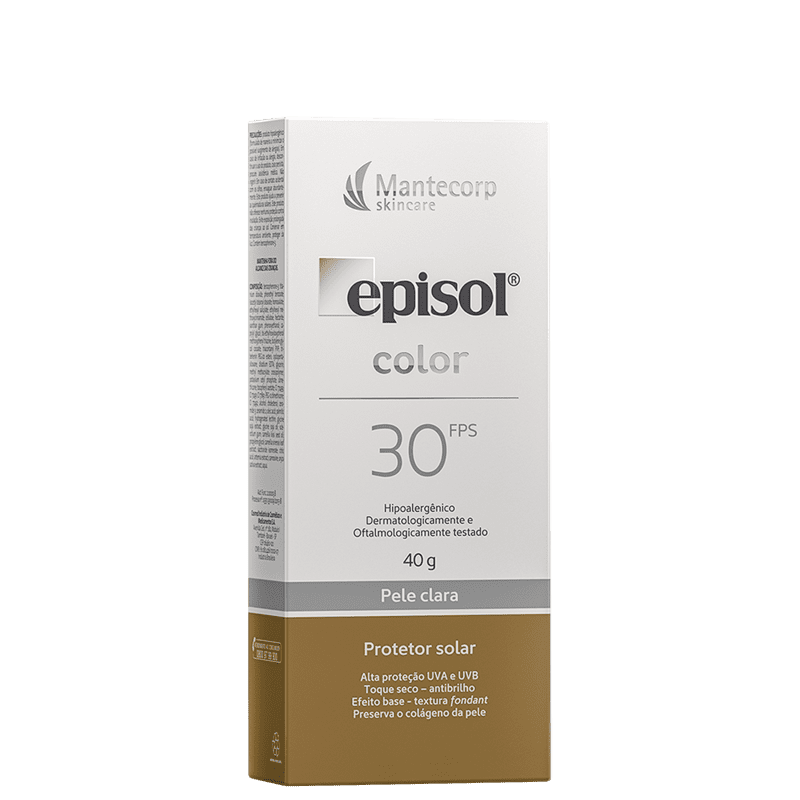 Mantecorp Episol Color FPS 30 Pele Clara - Protetor Solar com Cor 40g