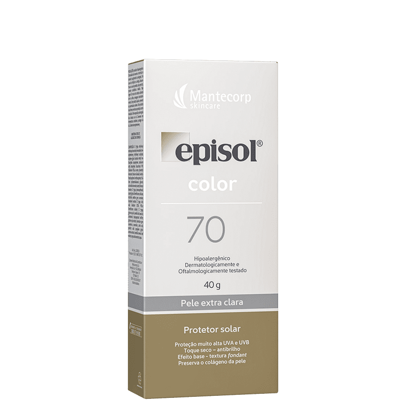Mantecorp Episol Color FPS 70 Pele Extra Clara - Protetor Solar com Cor 40g