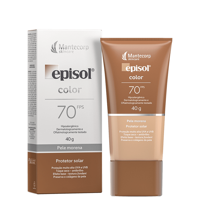 Mantecorp Episol Color FPS 70 Pele Morena - Protetor Solar com Cor 40g