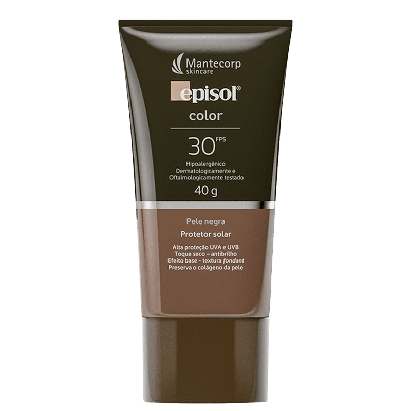 Mantecorp Episol Color FPS 30 Pele Negra - Protetor Solar com Cor 40g