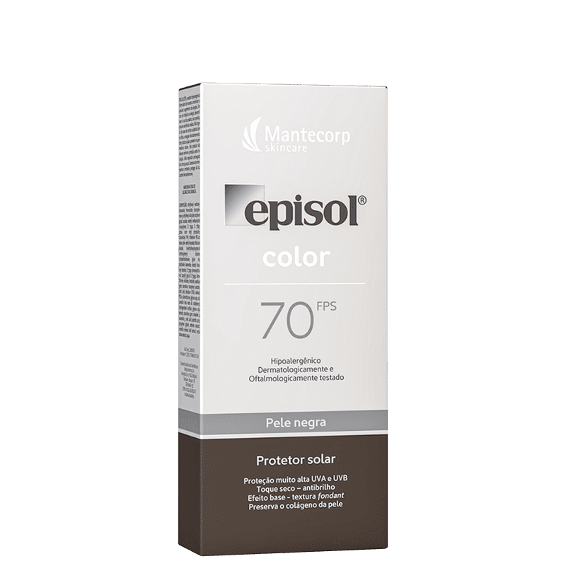 Mantecorp Episol Color FPS 70 Pele Negra - Protetor Solar com Cor 40g