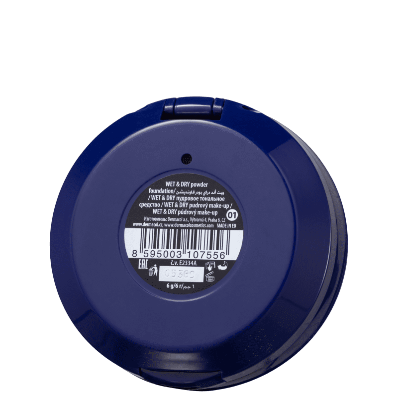 Dermacol Wet & Dry Powder Foundation n° 1 - Pó Compacto 6g