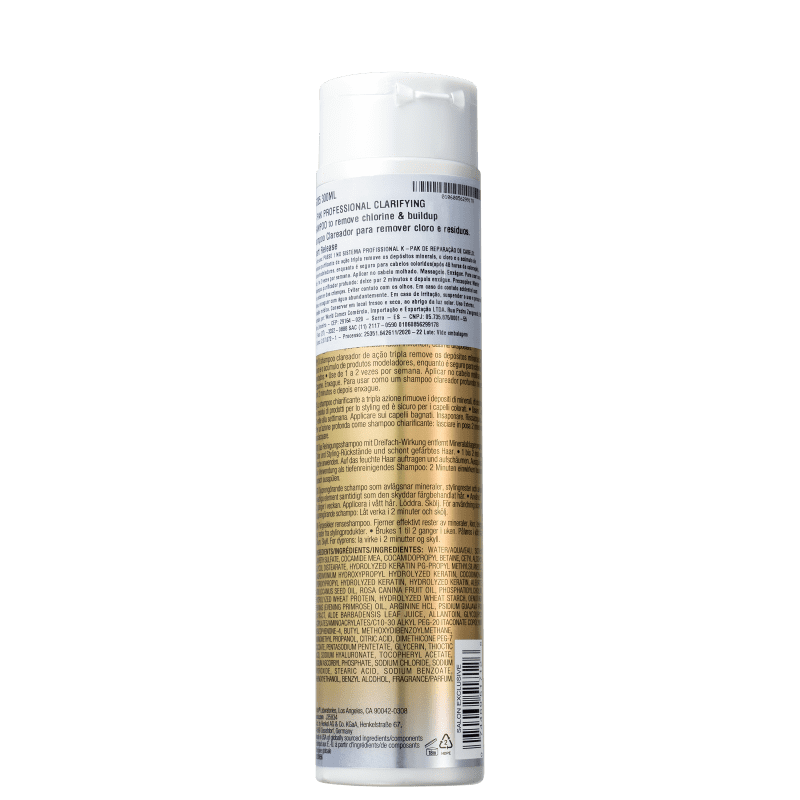 Joico K-PAK Clarifying Smart Release - Shampoo Antirresíduo 300ml